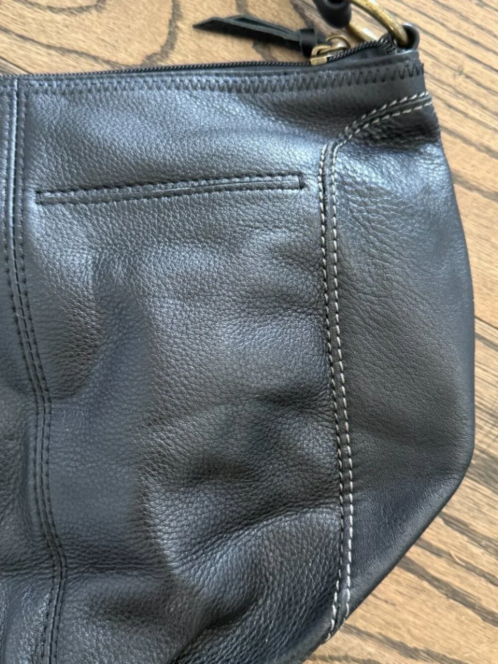 The Sak Leather Large Iris Hobo Bag Handbag Purse Shoulder Tote Black NWT $149